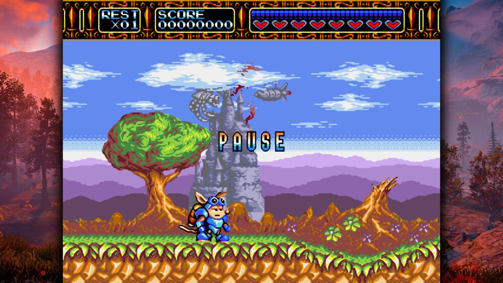 A classic side-scrolling game running full screen in RetroX